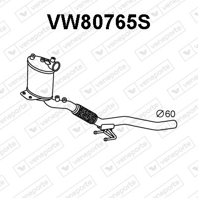 Ruß-/Partikelfilter, Abgasanlage Veneporte VW80765S von Veneporte