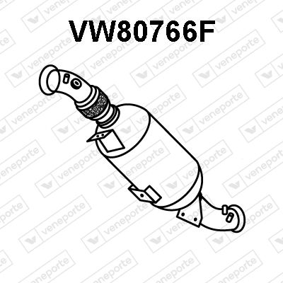 Ruß-/Partikelfilter, Abgasanlage Veneporte VW80766F von Veneporte