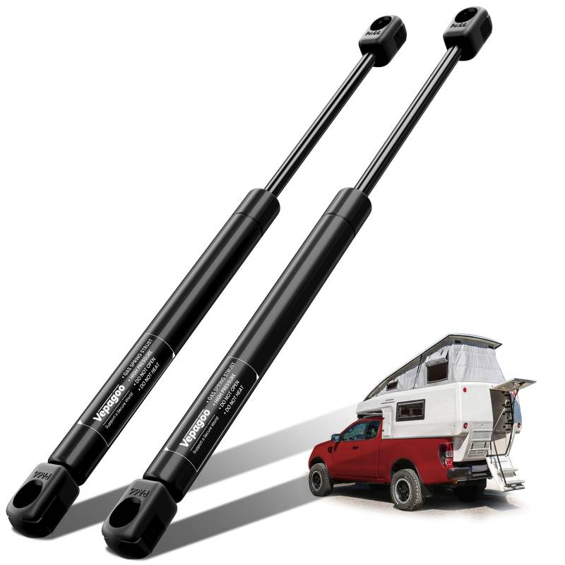 Vepagoo 500MM 130N/13KG Hubstütze, Gasdruckfeder, Federstoßdämpfer für Bodenluken, Wohnmobiltür, Aufbewahrung, Anhängerdeckel, Fernsehschrank, Set of 2 von Vepagoo