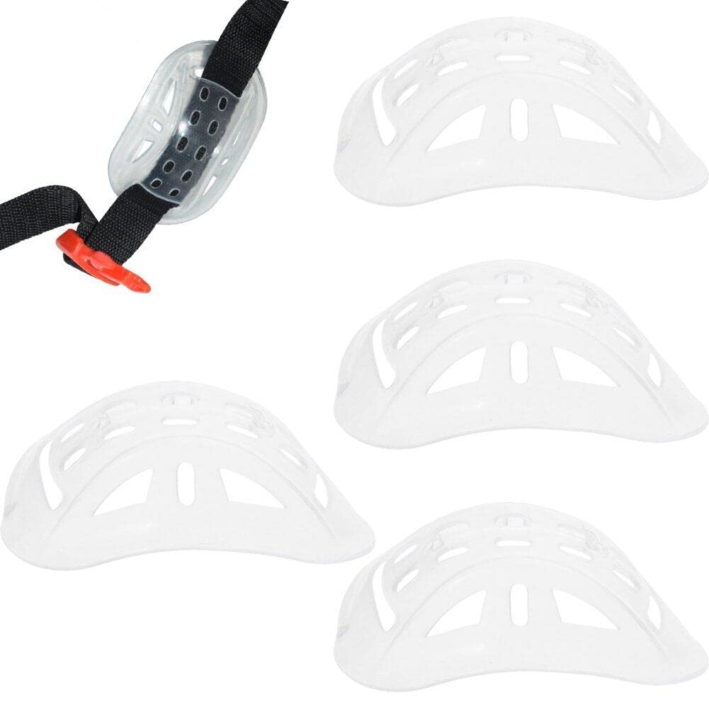 Vepoty Universal-Helm-Kinnpolster, 5 Stück, verschleißfeste Sicherheitshut-Ersatz-Kinnschale, Softball-Helm, Bauhut-Kinnpolster von Vepoty