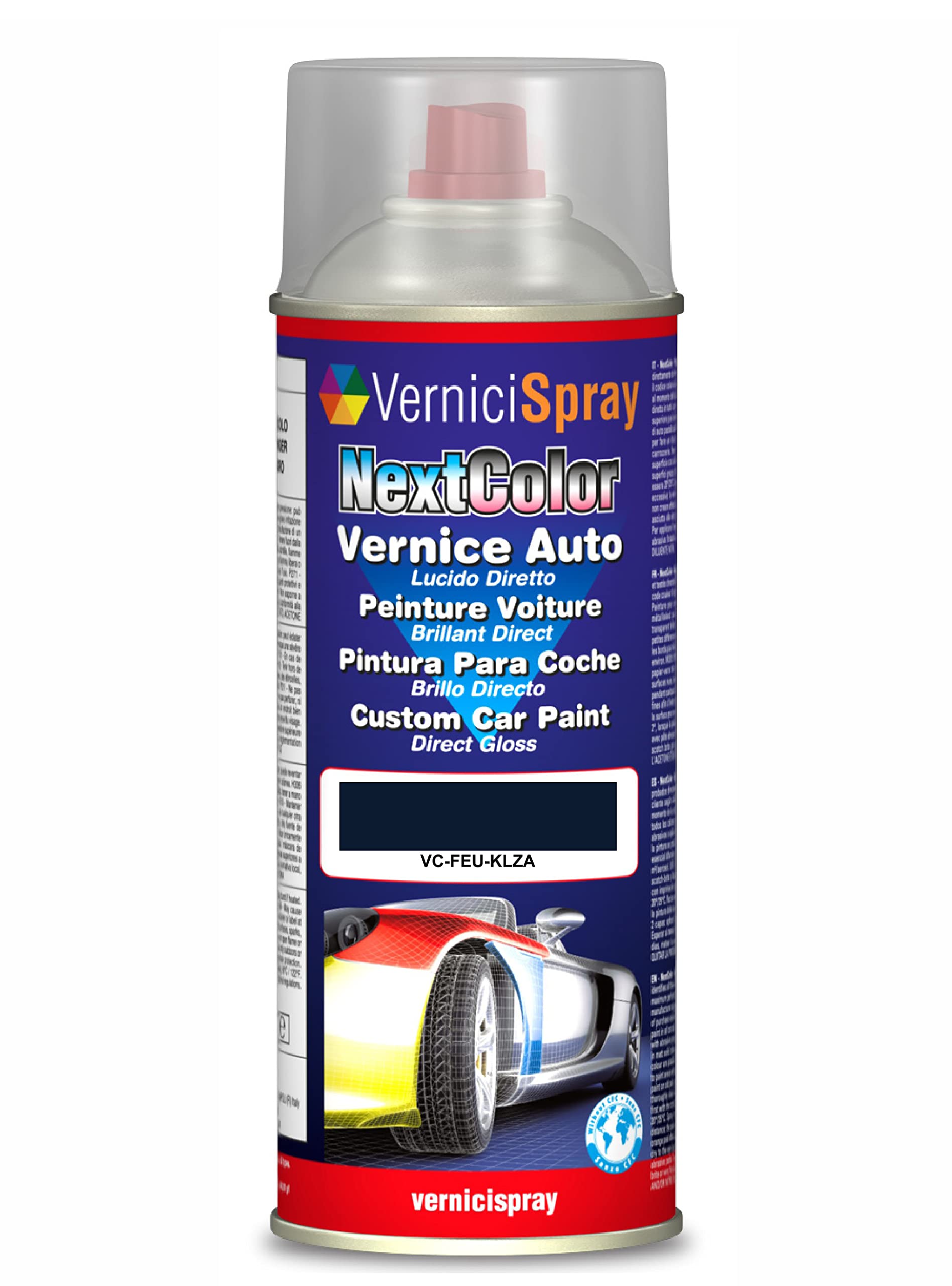 Spraydose FORD KLZA DARK TRUE BLUE - Autolack in Originalfarbe des Herstellers, 400 ml von VerniciSpray