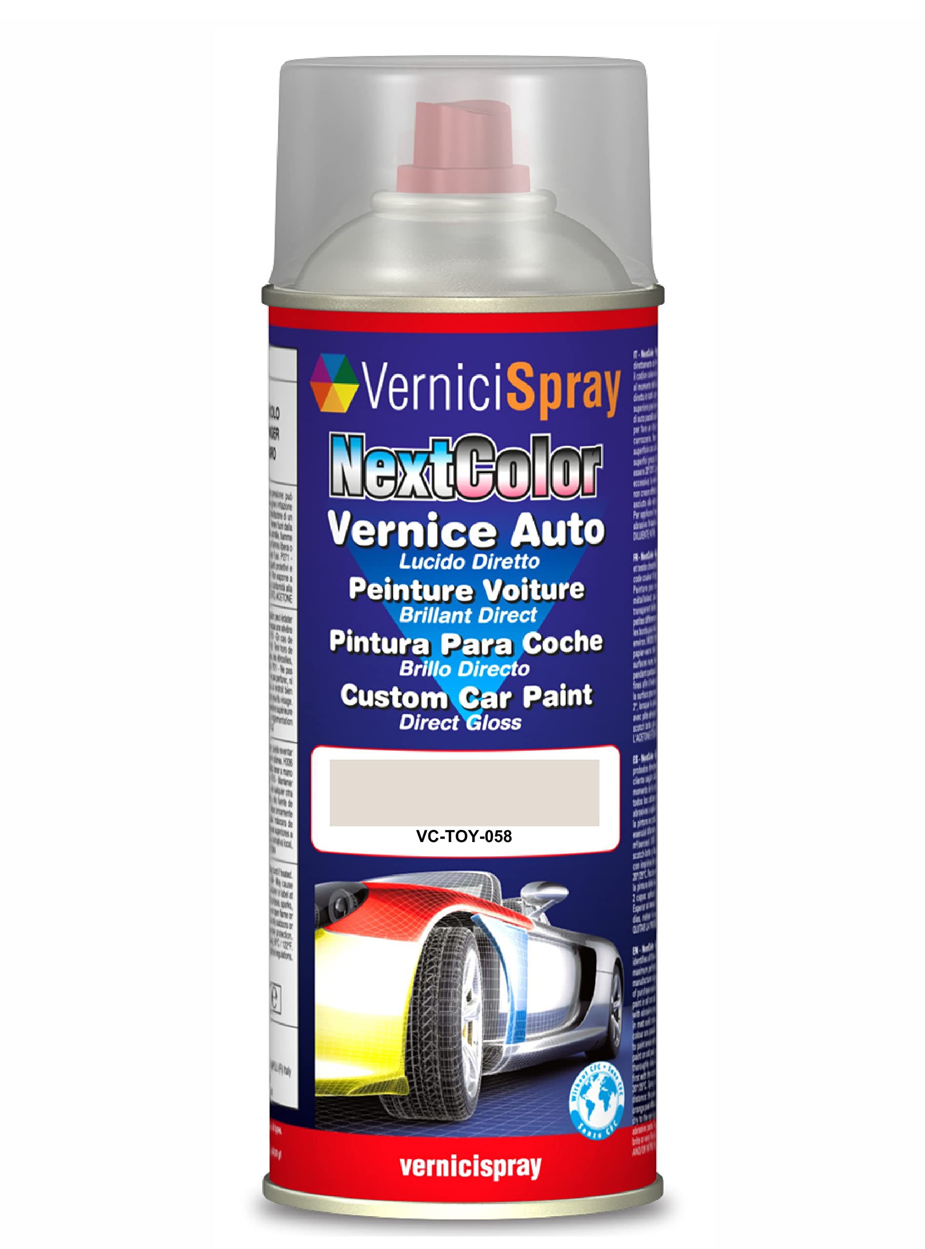 VerniciSpray 058 Ausbesserungslack, 400 ml, Weiß von VerniciSpray