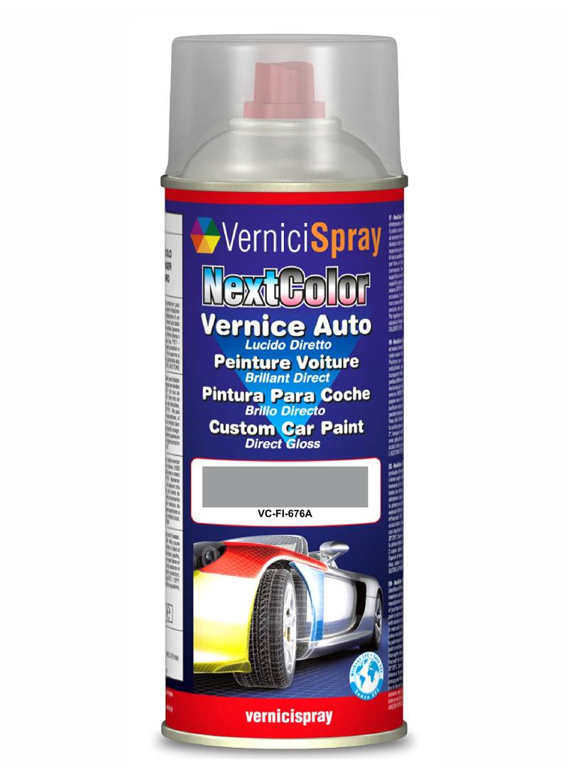 VerniciSpray 676A Grigio Centere / Campo Volo Autolackspray, 400 ml von VerniciSpray