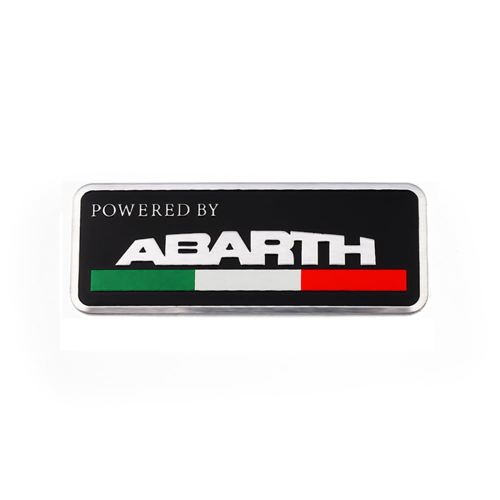 1 Stücke Auto Emblem Badge Aufkleber,Für Abarth 500 595 695,ABS Boot Logo Badge Decoration Gift Sticker Wasserdicht Staubdicht Ersatzteile,C von VeroCh