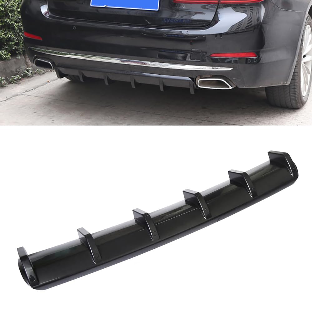 Auto Heckschürzen Heckspoiler Diffusor-Splitter, für Audi A1 A3 A4 A5 A6 A7 A8 S3 S4 S5 S6 S7 S8 RS3 RS4 RS5 RS6 RS7 A8 die hintere Lippe im -Stoßstangenstil,A/Glossy Black von VeroCh