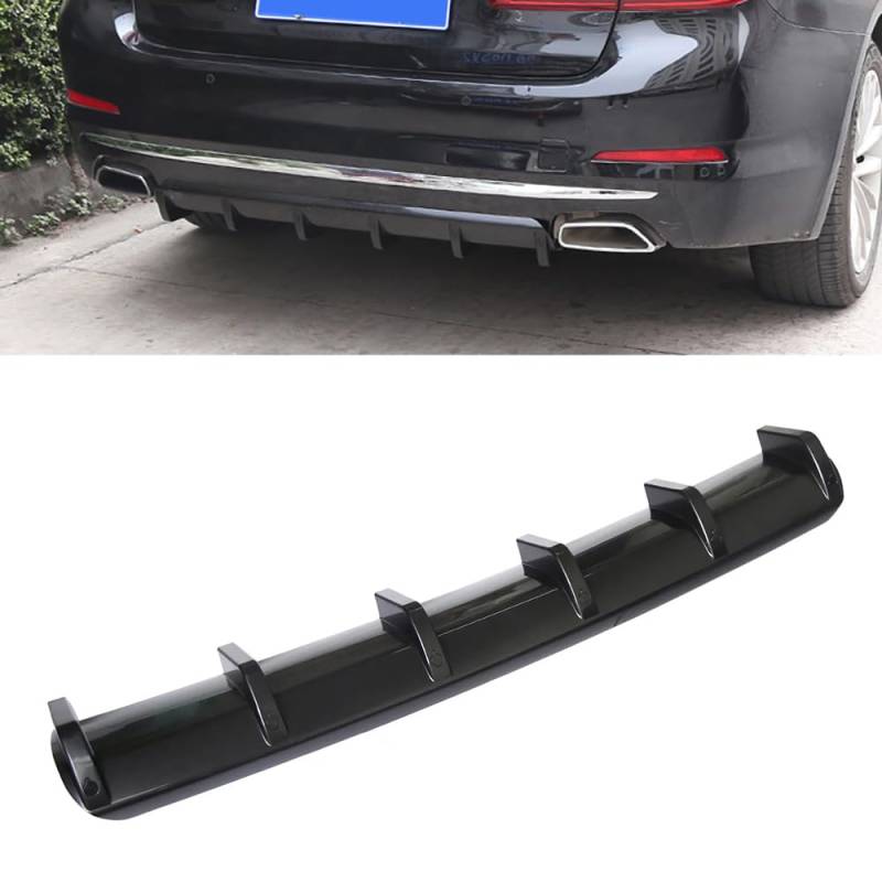 Auto Heckschürzen Heckspoiler Diffusor-Splitter, für Audi A1 A3 A4 A5 A6 A7 A8 S3 S4 S5 S6 S7 S8 RS3 RS4 RS5 RS6 RS7 A8 die hintere Lippe im -Stoßstangenstil,A/Glossy Black von VeroCh