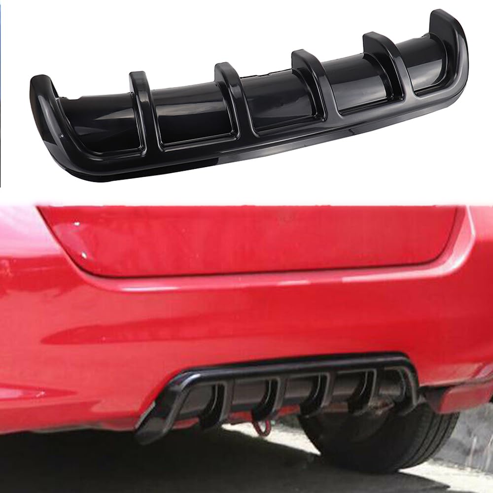 Auto Universal ABS Heckschürzen Heckspoiler Diffusor-Splitter, für BMW X3 F25 2010–2017 die hintere Lippe im Haiflosse Stoßstangenstil,A/Glossy black-67cm von VeroCh