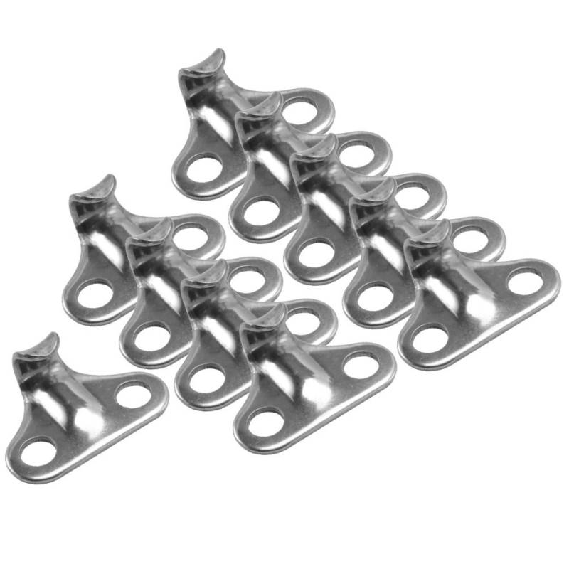 10 x Mini Planenhaken Edelstahl von Versandbox24