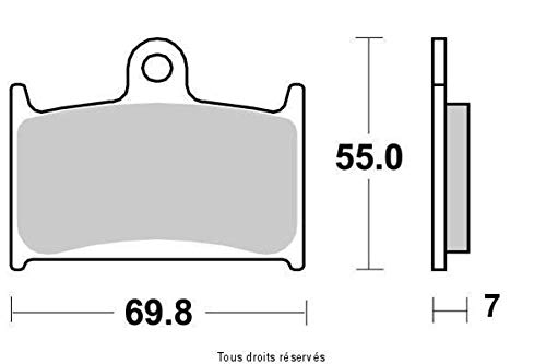 Bremsbelag Vesrah für Moto MZ 1000 S, 2003 bis 2005 AVG/AVD von Vesrah