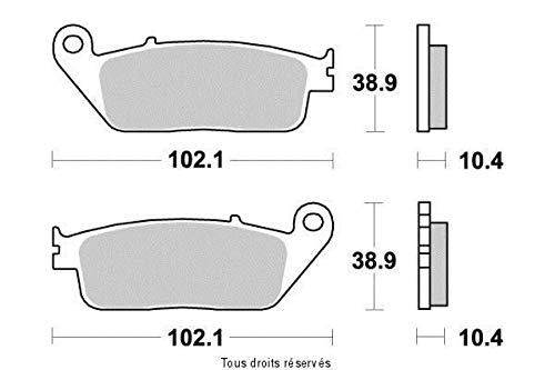 Bremsbelag vesrah für Motorrad honda 1100 st pan european 1989 bis 1995 ar neu von Vesrah