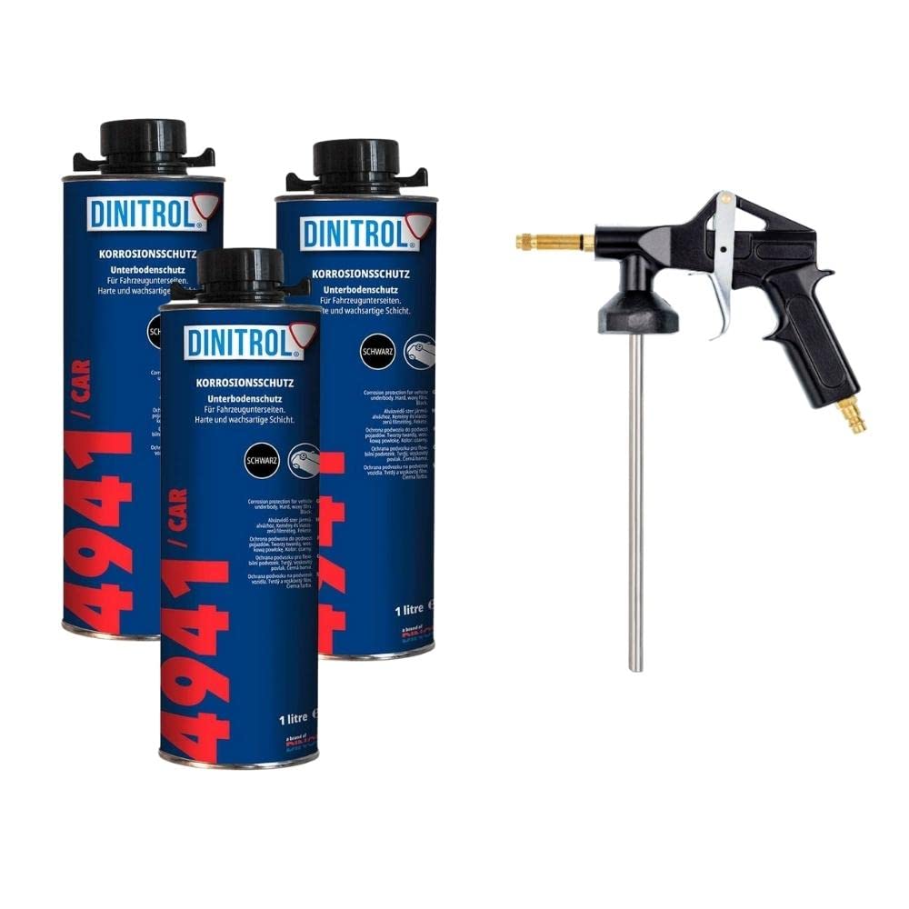 Dinitrol 4941 Unterbodenschutz 1,0L & Vaupel 2000HGS Set (3X Dinitrol) von Veteranicar