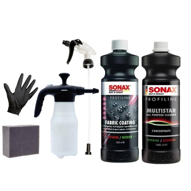 Sonax Profiline Fabric Coating 1000ml Exterior Interior Set (6-Teilig) von Veteranicar