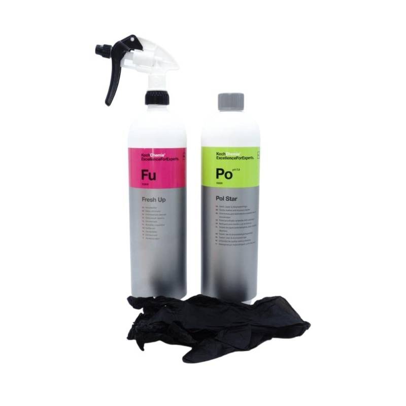 Veteranicar Koch Chemie Fresh Up Geruchskiller 1000ml Set (Sprühkopf + Pol Star + Handschuhe) von Veteranicar