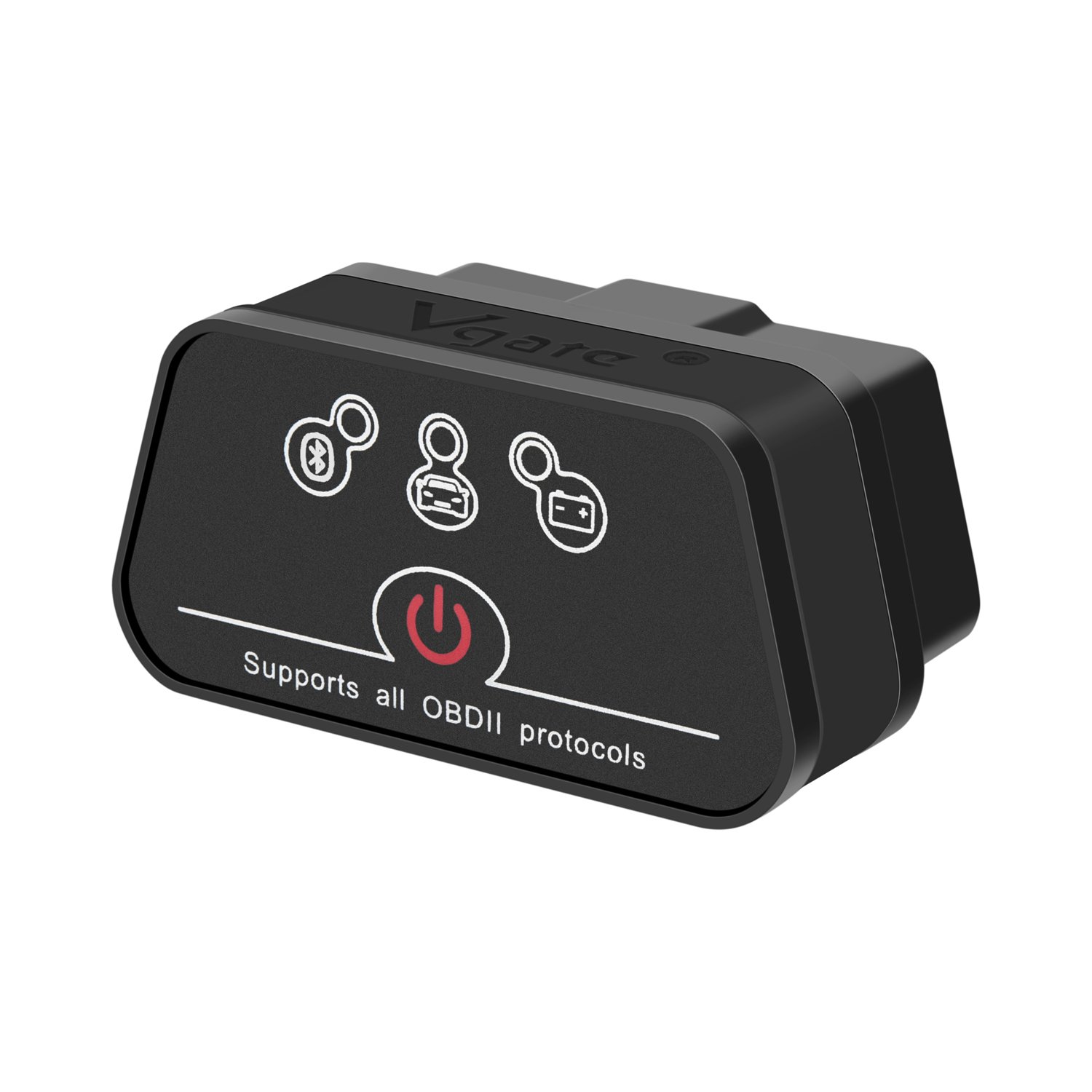 Vgate Icar 2 Bluetooth Eobd OBDII OBD 2 Kfz Auto Interface Diagnose Android (Schwarz - Schwarz) von Vgate