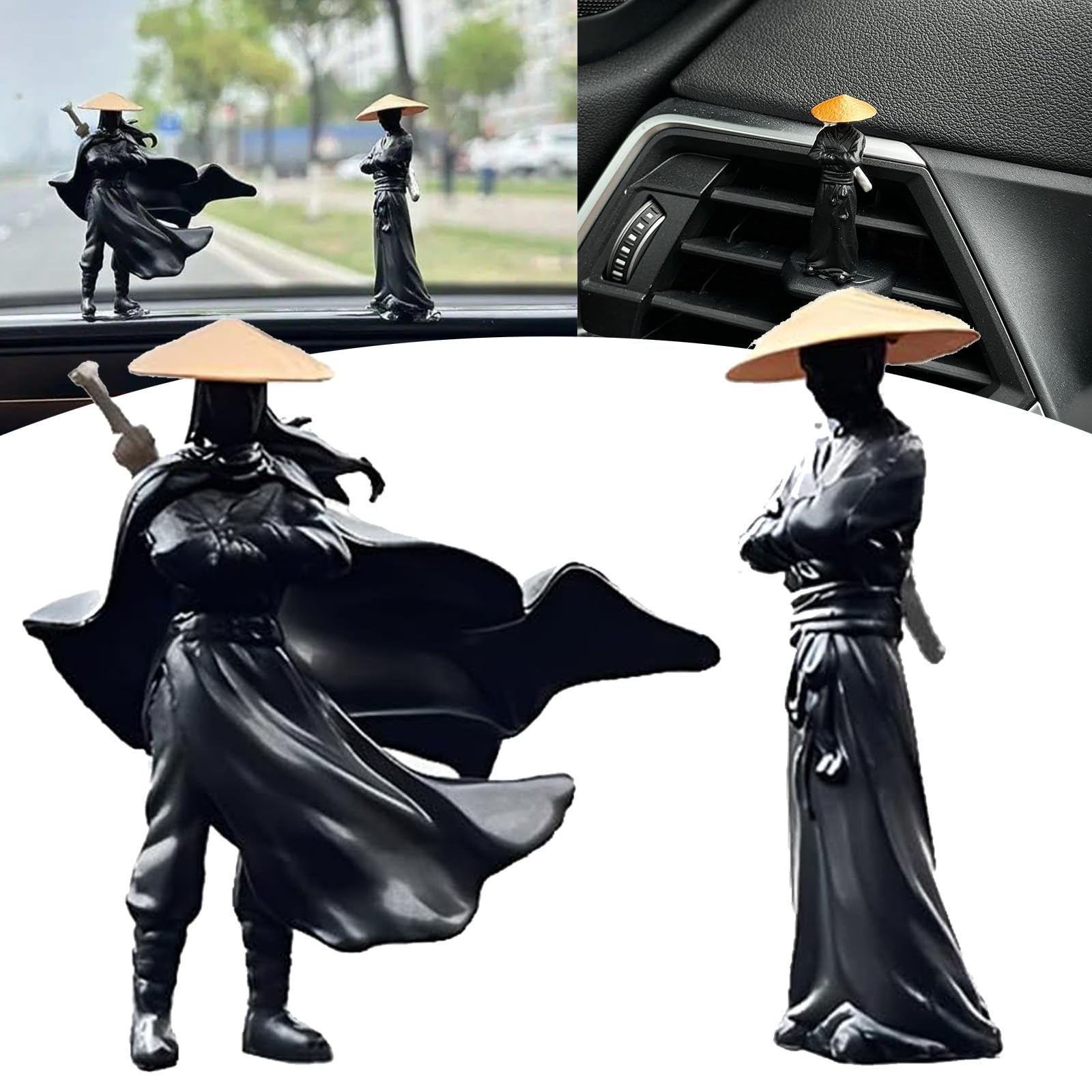 Youxia (Knight-Errant) – for Car, Youxia Samurai Ornament Car Dashboard Accessories, Youxia Car Dashboard Decorations, Chinese 3D Printed Youxia Sculpture for Office, Home Decor (C(1.96in/5cm)-2 Pcs) von Vgpbphj