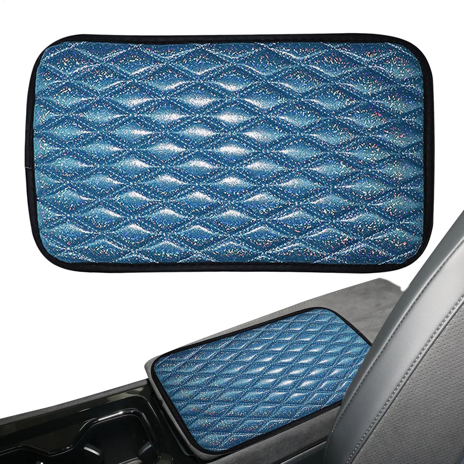 Autozentrum Konsoleabdeckung, Autoarmlehre Abdeckung - Stylish Automotive Middle Consoles Cushion,Elastizitätsauto -Innenarren -Armlehnenpad für Limousine, RV, LKW von Vgvgaj