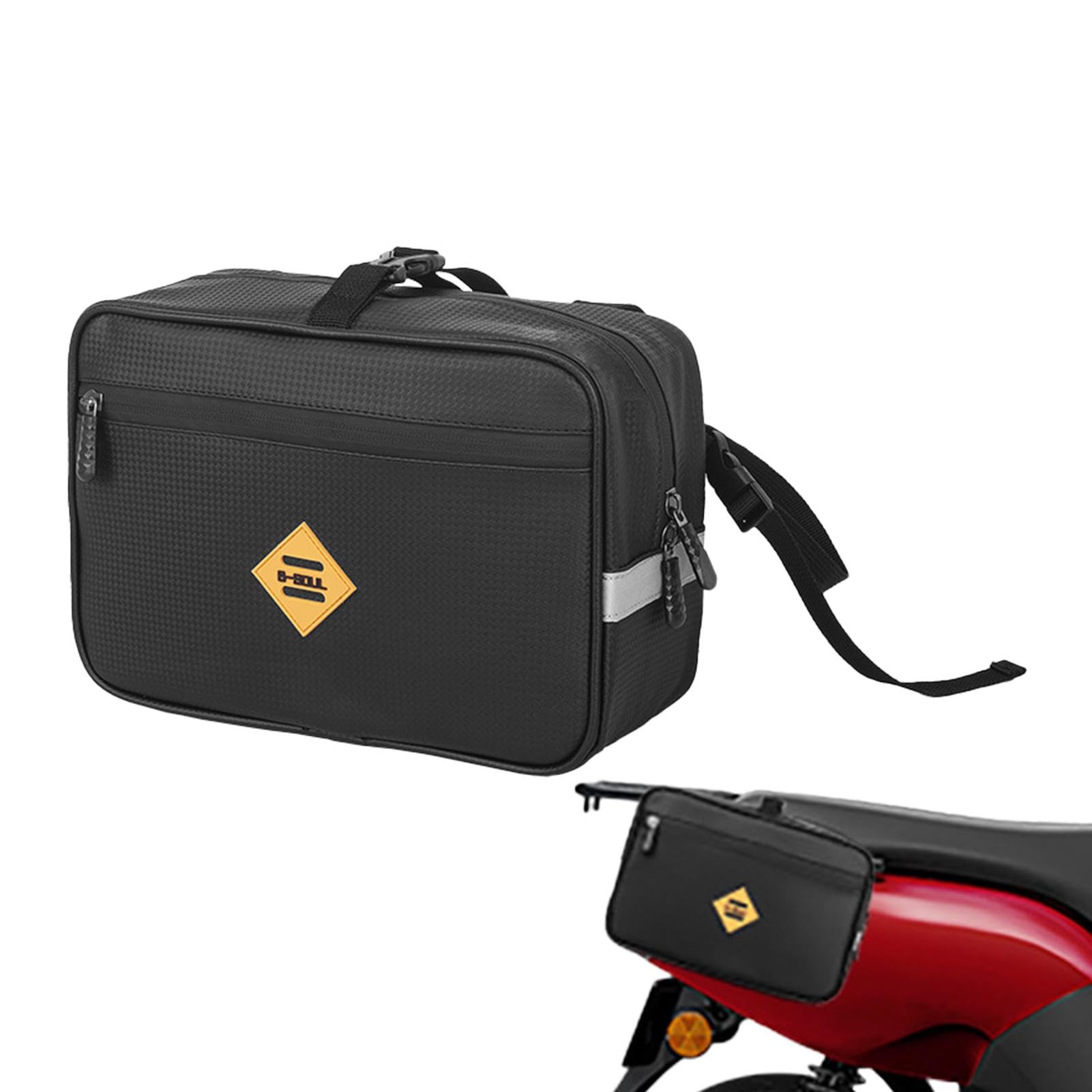 Vgvgaj Motorrad-Reisetasche, Motorrad-Trockentasche | wasserdichte Satteltaschen Motorradtaschen - 4,5 l wasserdichte Satteltaschen, Gepäcktaschen, Motorrad-Sitztasche für die meisten Motorräder von Vgvgaj