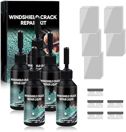 Reparaturset Für Windschutzscheibenrisse, Reparaturset Für Glasrisse, Reparaturflüssigkeit Für Windschutzscheibenrisse Im Auto, Werkzeug Zur Schnellen Reparatur Von Windschutzscheiben Und Glas (5 set) von ViCUULY