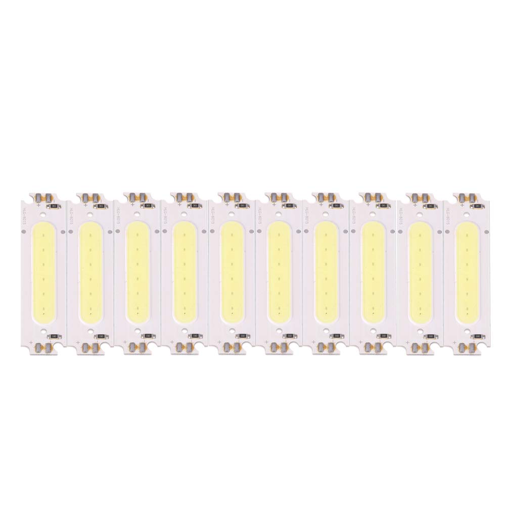 10pcs 2W COB -Chip -Lichtquelle, Hocheffiziente DIY -LED -COB -Lichtquelle, Mehr Als 100 Lm/w, Autolichter für DIY -Lampe -Beleuchtung Leicht zu Löst die Wärme, (Cool weiß) von ViaGasaFamido