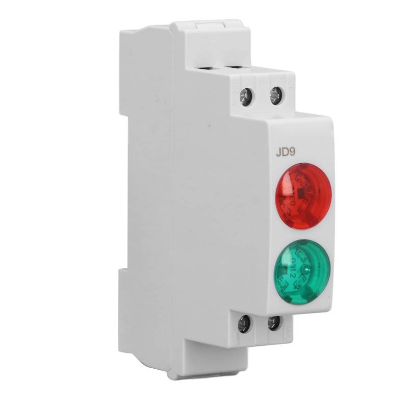 Double Light Design Din Rail Lampe JD9, Rotgrün -LED -Indikatorlicht 230 V AC DC Schaltungssteuerungssysteme für Verteilungskasten CNC Drehmaschine von ViaGasaFamido