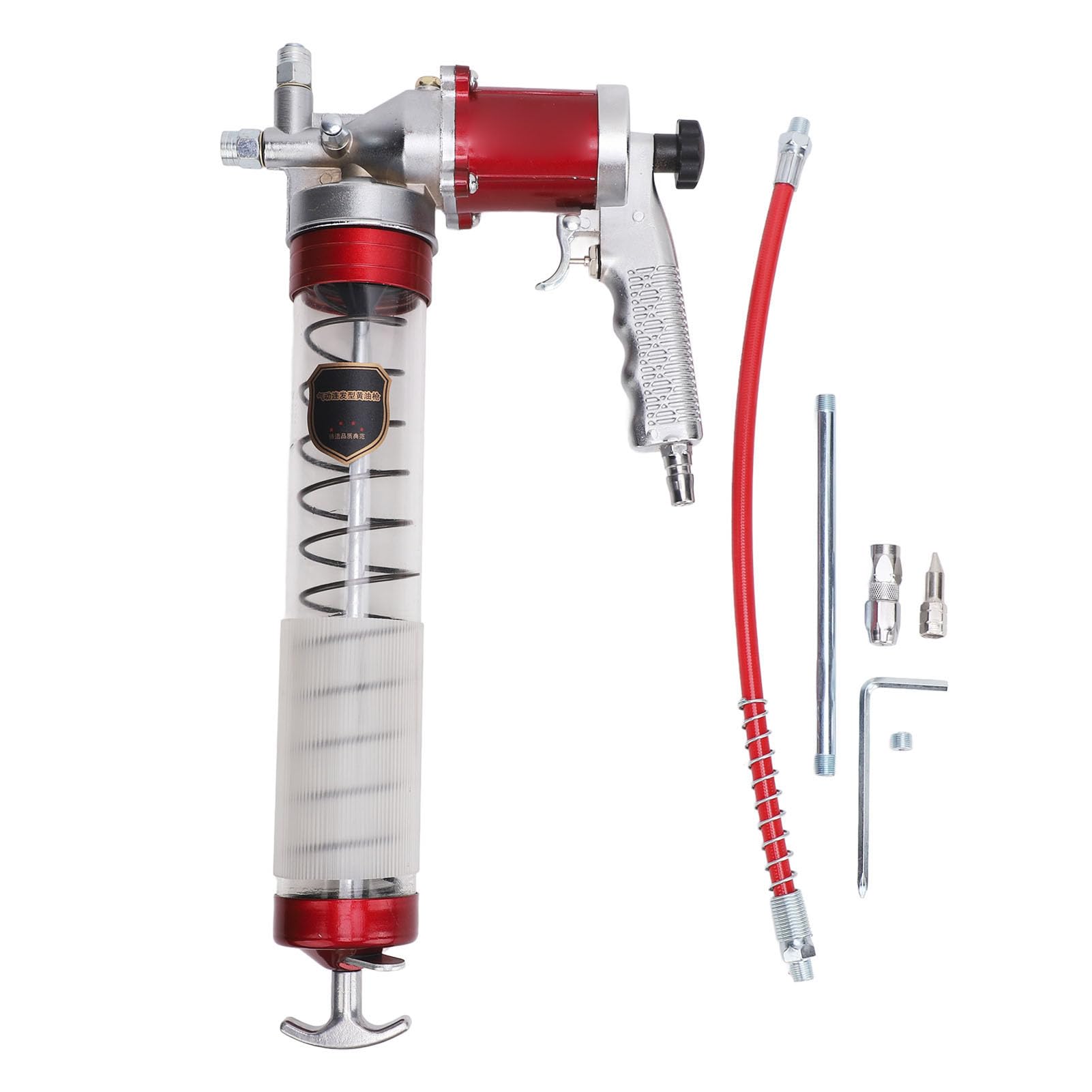 ViaGasaFamido Hochleistungs-Fettpressen-Kit, 10.000-12.000 PSI Hochleistungs-Fettpresse mit Pistolengriff, G1/4-Zoll-Schnellschnittstelle von ViaGasaFamido