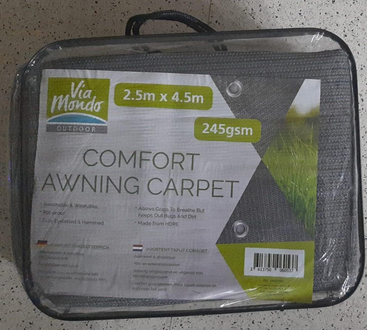 Via Mondo Tenttapijt Comfort 2,5x 4m Grijs von Viamondo