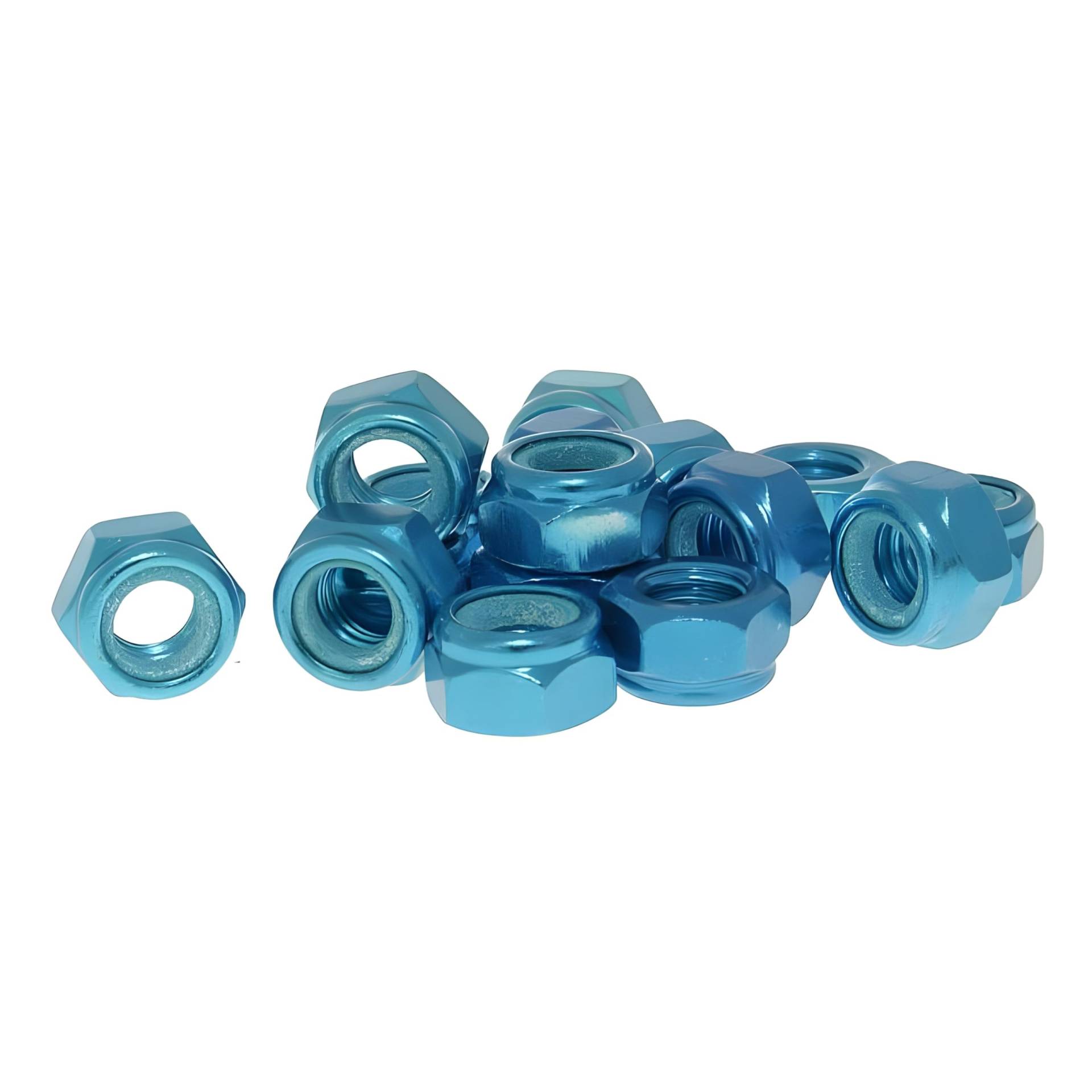 Vicma nut Set Anodized Aluminum Blue - 15 pcs - M8 Thread von Vicma