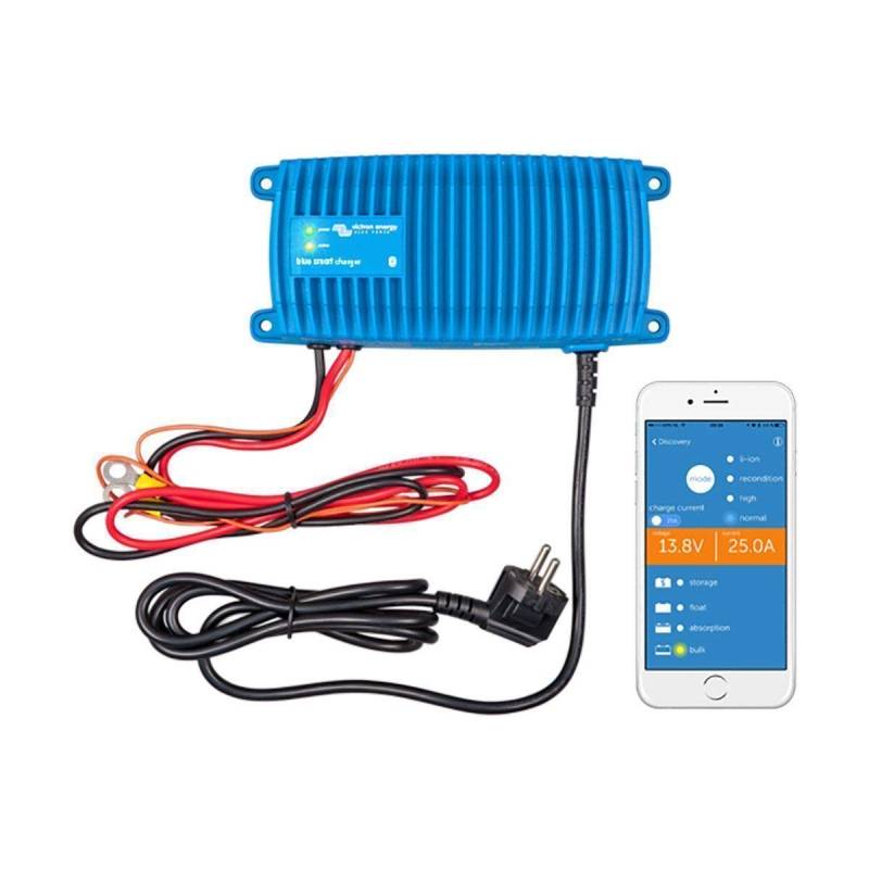 Victron Energy Blue Smart Batterie Ladegerät 12-Volt 25 Ampere 230V - Autobatterie Ladegerät - Batterieerhaltungsgerät und Desulfator - IP67 Geschützt - Bluetooth - CEE 7/7 von Victron Energy