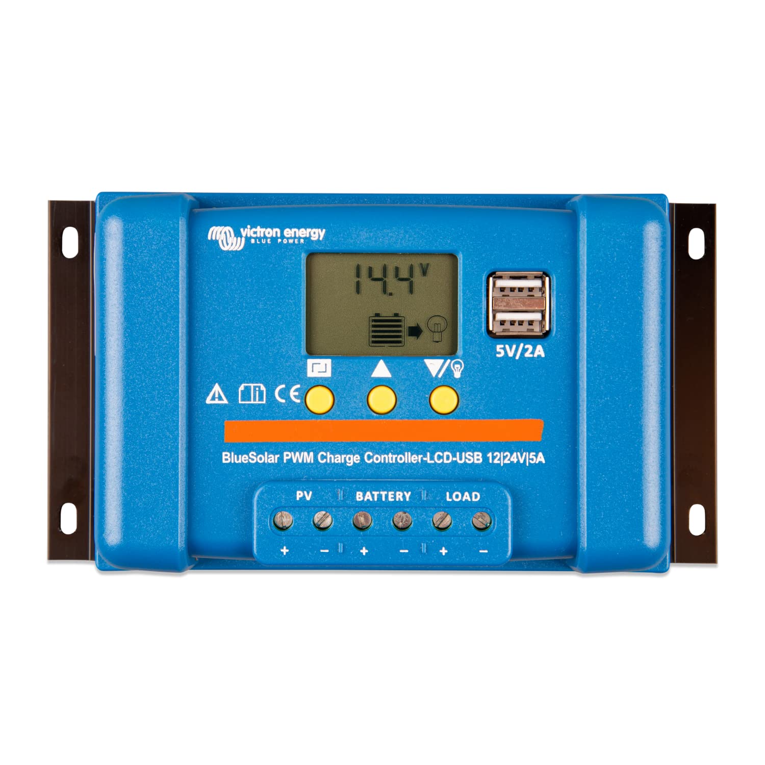 Victron Energy BlueSolar PWM-LCD&USB 12/24-Volt 5 Amp Solar Laderegler von Victron Energy