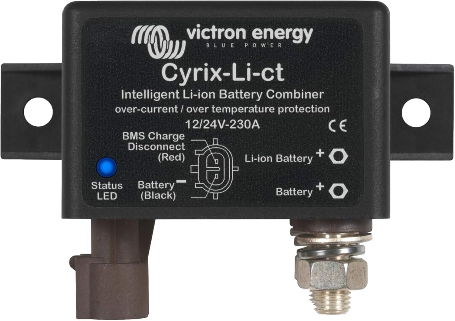 Victron Energy Cyrix-Li-ct 12/24-Volt 230 Ampere Intelligenter Li-Ionen-Batterie-Kombinierer von Victron Energy