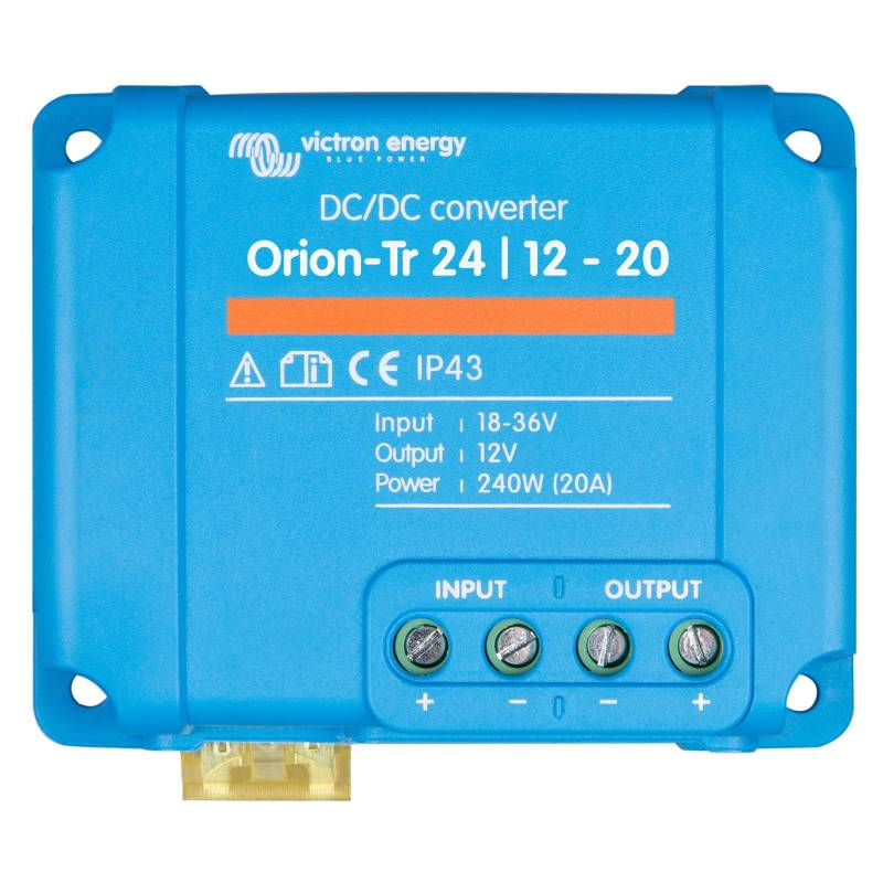 Victron Energy Orion-Tr Spannungswandler - 24/12-Volt 20 Ampere 240-Watt - IP43 Geschützt - DC-DC Konverter für Doppelbatteriesysteme - Nicht Isoliert von Victron Energy