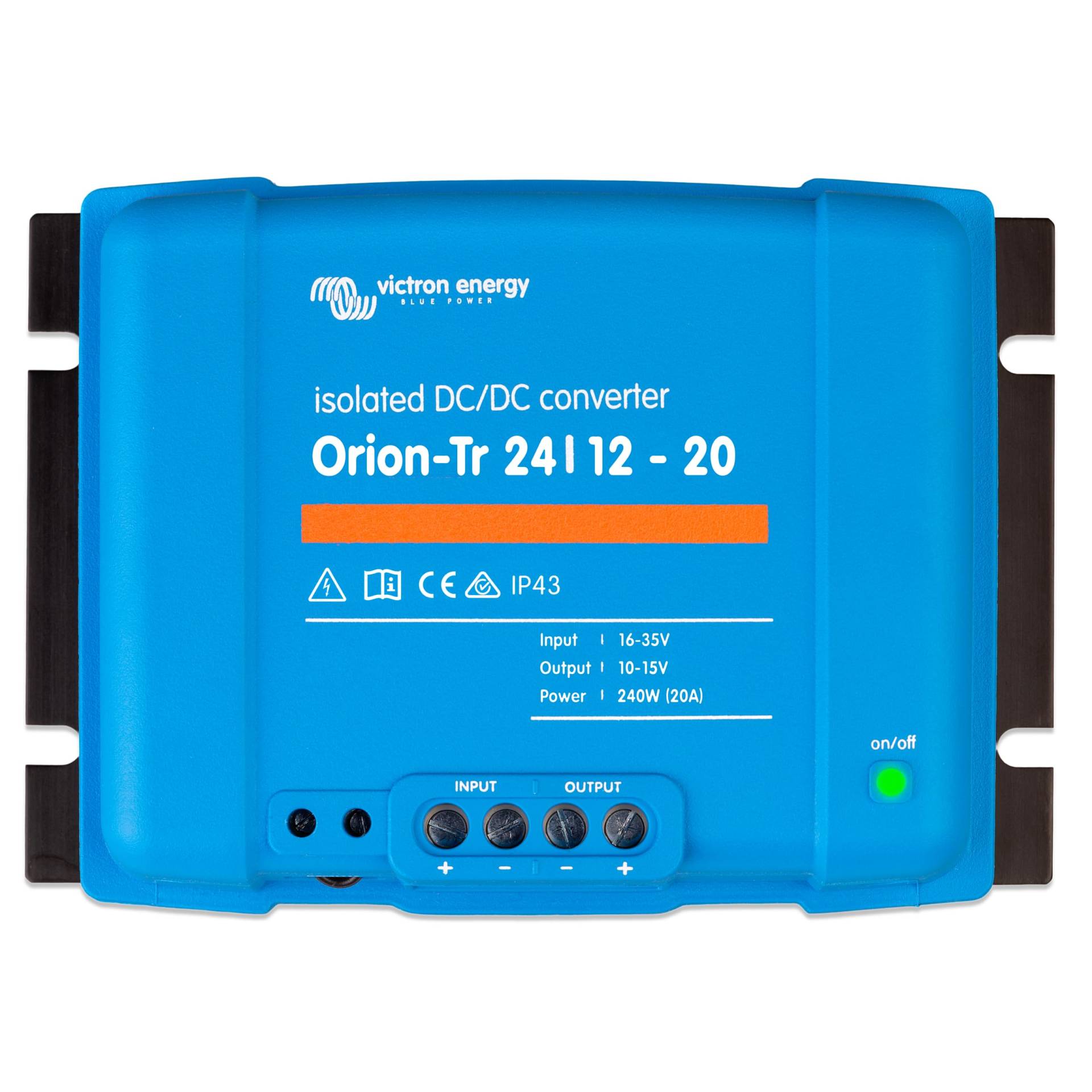 Victron Energy Orion-Tr Spannungswandler - 24/12-Volt 20 Ampere 240-Watt - IP43 Geschützt - DC-DC Konverter für Doppelbatteriesysteme - Isoliert von Victron Energy