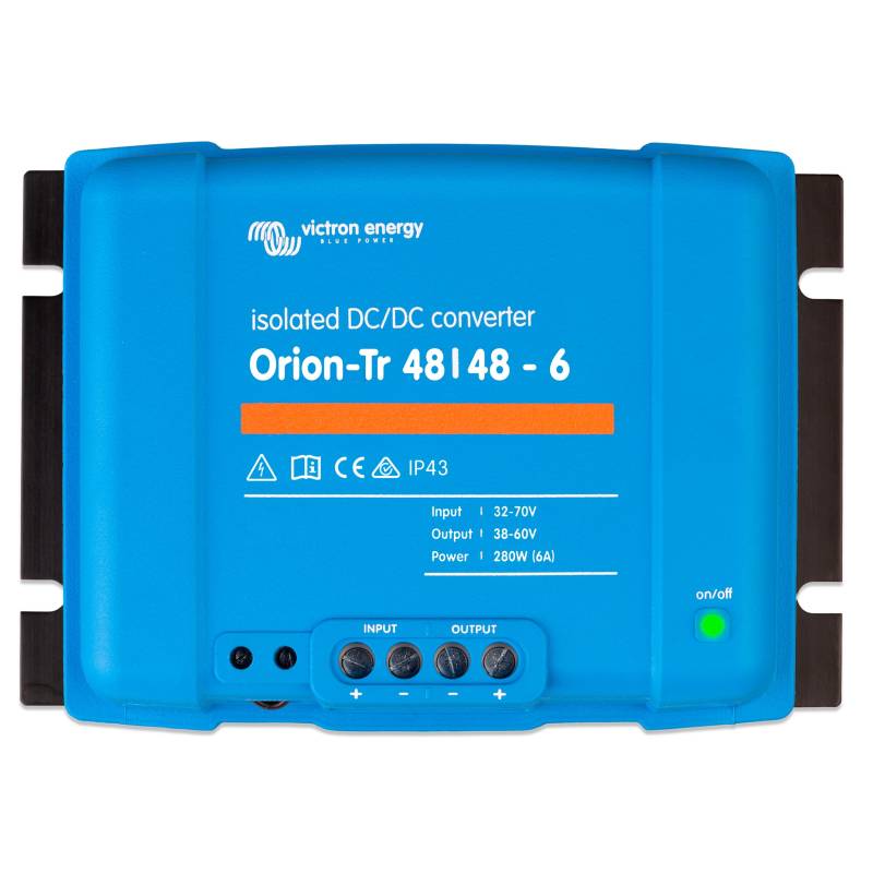 Victron Energy Orion-Tr Spannungswandler - 48/48-Volt 6 Ampere 280-Watt - IP43 Geschützt - DC-DC Konverter für Doppelbatteriesysteme - Isoliert von Victron Energy