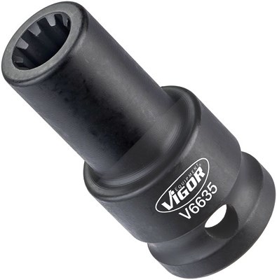 Vigor Steckschlüsseleinsatz - Vierkant 1/2 - Rillenprofil - 11.5 mm [Hersteller-Nr. V6635] von Vigor