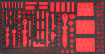 Vigor 2-Komponenten Weichschaum-Einlage - leer - für V4586 [Hersteller-Nr. V4521] von Vigor