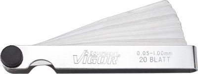 Vigor Fühlerlehren Satz 0,05 – 1,00 mm [Hersteller-Nr. V1714] von Vigor