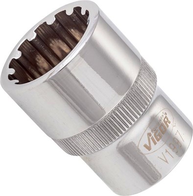 Vigor Multiprofil Steckschlüsseleinsatz - 1/2 - Multiprofil - 19 mm [Hersteller-Nr. V1997] von Vigor