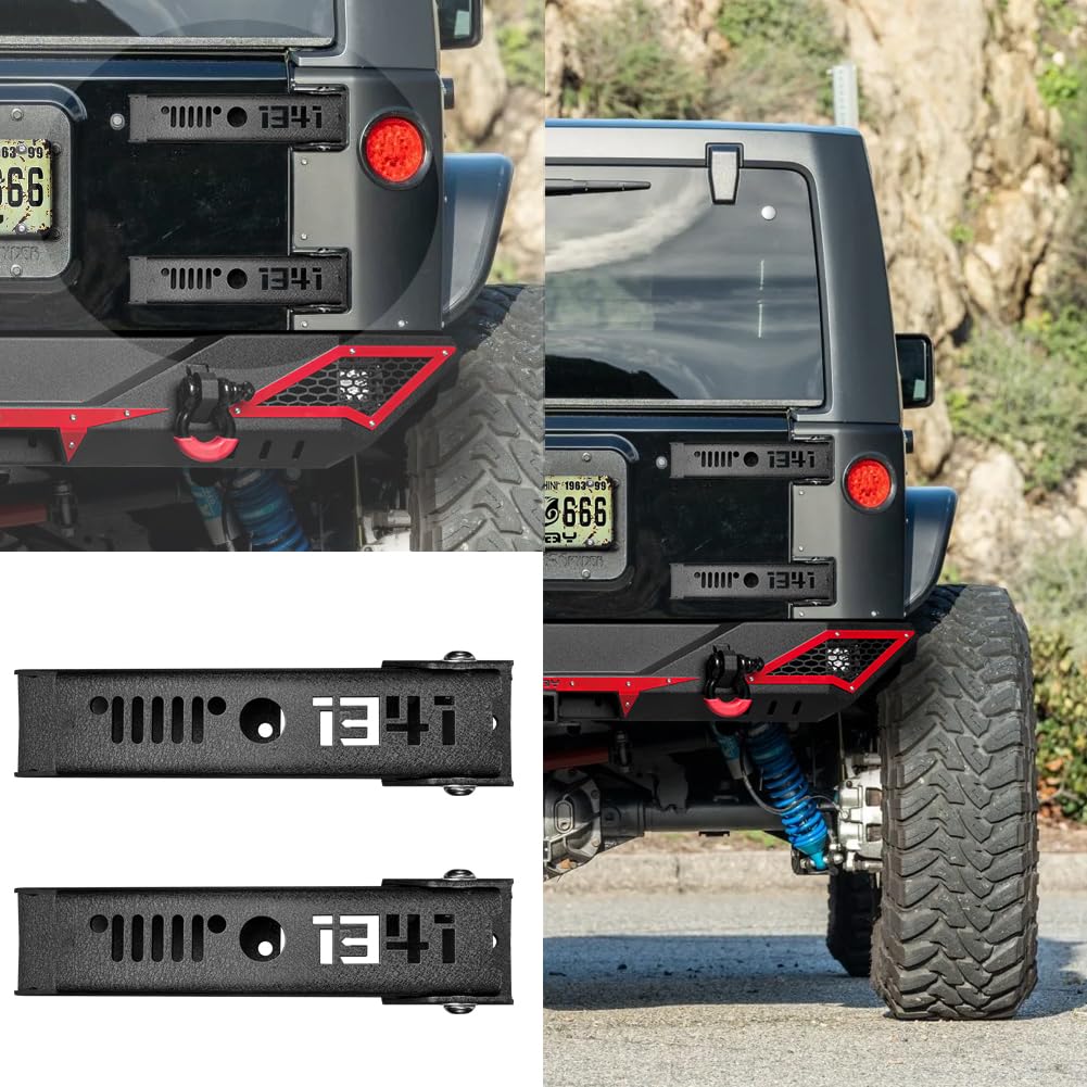 Vijay Verstärktes Scharnier-Set für Heckklappe, robust, aus Stahl, passend für Wrangler JK JK丨JKU (1941) von Vijay