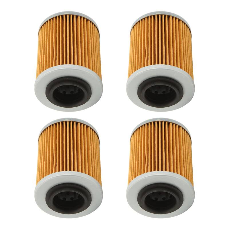 4 Stück Ölfilter, 420256188 KN152 HF152 Motorölfilter Ersatz High Performance für CAN AM 330 400 450 500 2003-2017 von Vikye