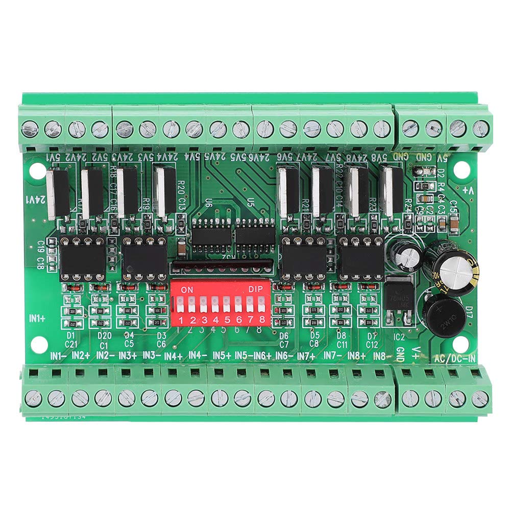 8-Kanal NPN/PNP zu NPN 5V / 24V Pegelwandlermodul Rechteckwelle verstärken Signalumwandlungsmodul Pegelwandler 10MHz, Umwandlungs- und Verstärkungsschaltung, gute Welle, starkes Fahrvermögen von Vikye