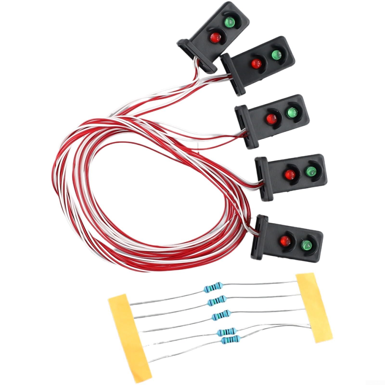 Vilgftyiet 5 Stück Dual Aspekt 20 mm LED-Signalanzeiger Zwerglichter für verbesserte Fahrzeugsicherheit von Vilgftyiet