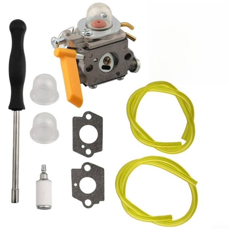 Vilgftyiet Metallvergaser-Kit für 26cc 30cc Rasentrimmer Gasschere Rucksack Gebläse Ersatzteil 308054013 Kompatibel mit RY28000 RY28005 RY28025 RY28020 RY28021 von Vilgftyiet