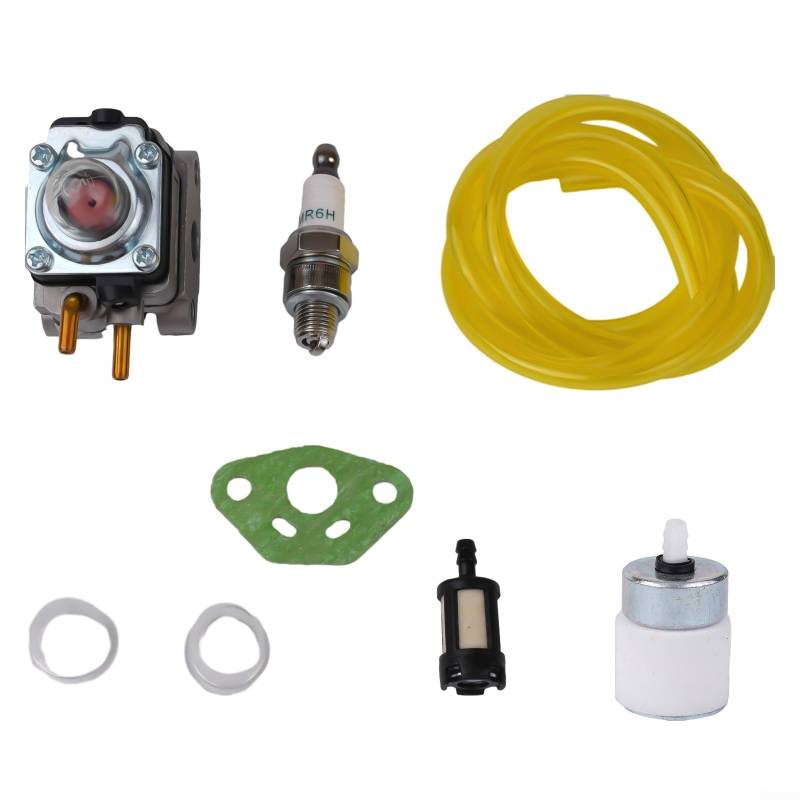 Vilgftyiet Vergaserersatz passend für RY252CS RY253SS RY251PH RY254BC Vergaser 2 Zyklus 25 cc Vergaser, Vergaser-Kit mit Vergaser, Dichtung, Primerbirne, Kraftstofffilter, Luftfilter, Stecker, Füße von Vilgftyiet