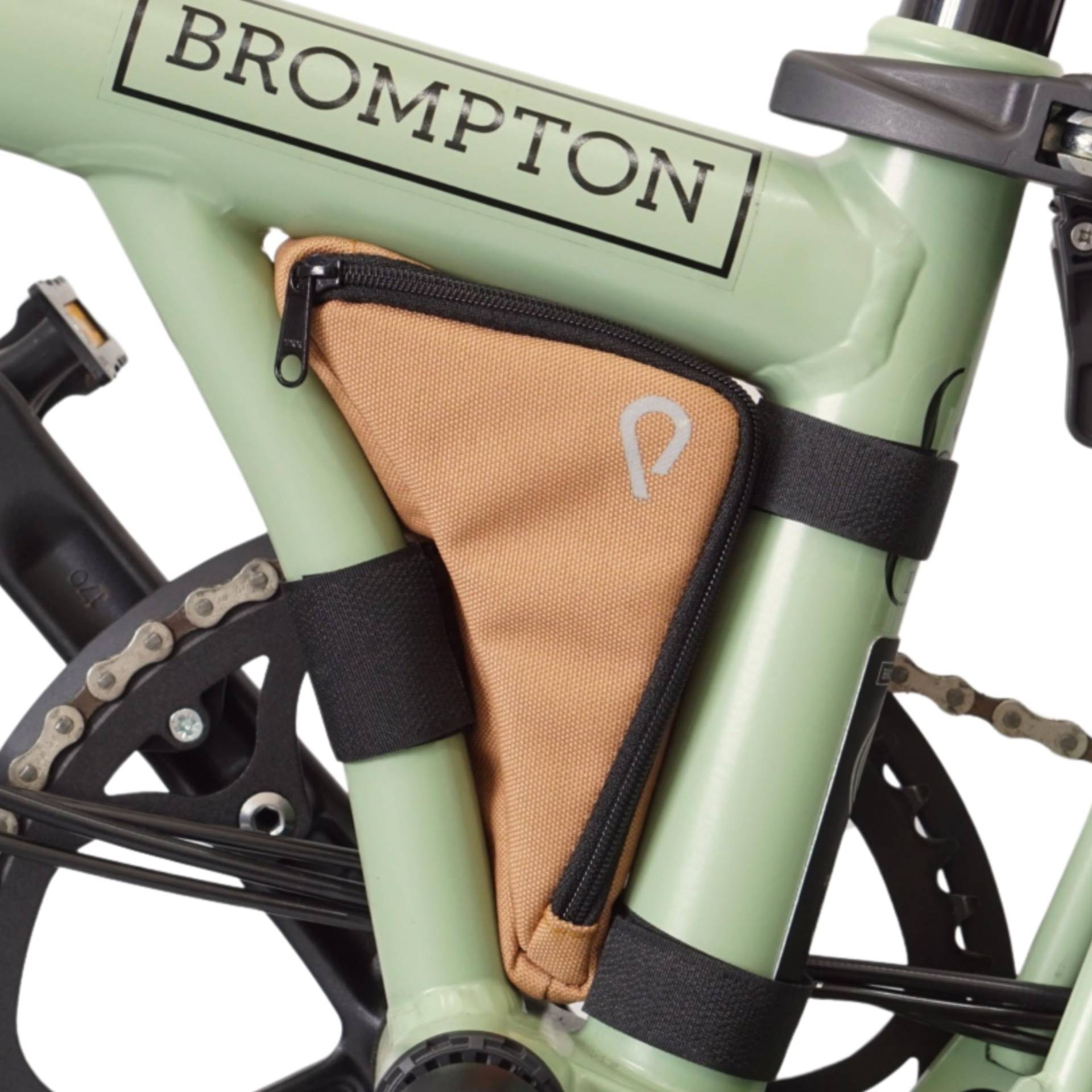 Vincita BOOMERANG BAG - Rahmentasche für Brompton Bike - Fahrradzubehör (Braun) von Vincita