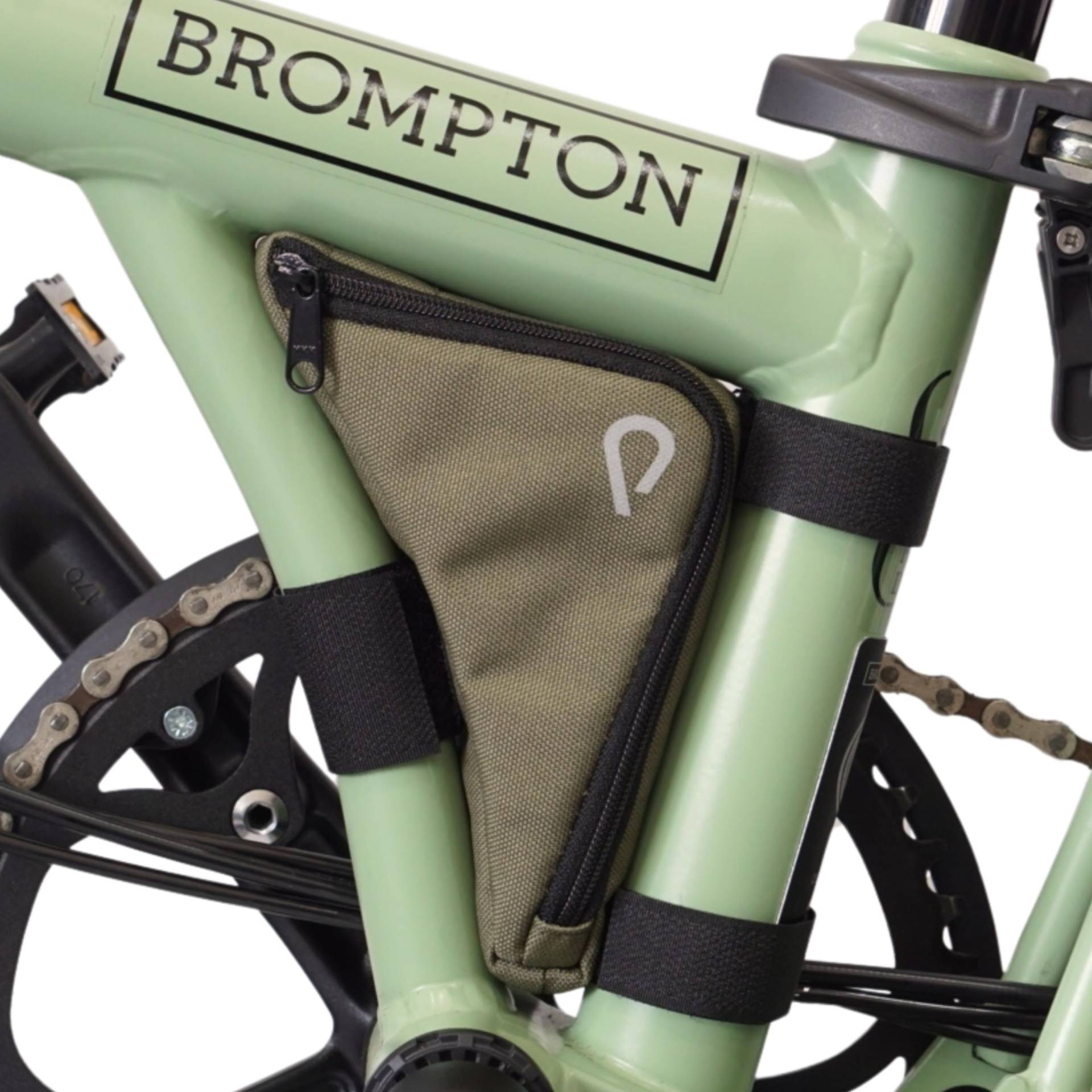 Vincita Boomerang Bag - Rahmentasche für Brompton Bike - Fahrradzubehör (Grün) von Vincita