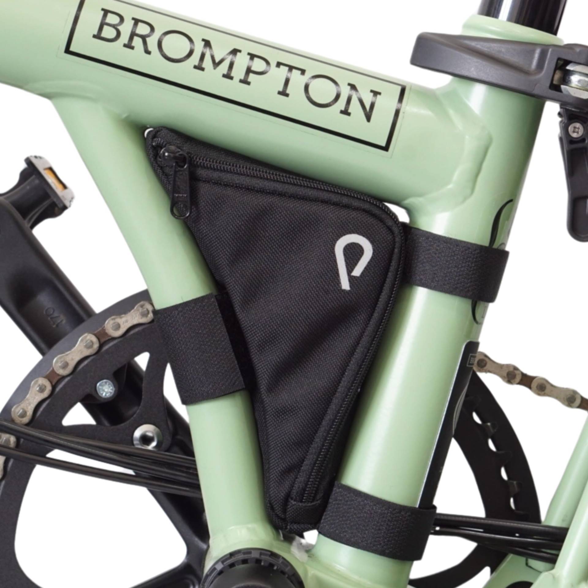 Vincita Boomerang Bag - Rahmentasche für Brompton Bike - Fahrradzubehör (Schwarz) von Vincita