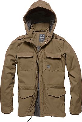 Vintage Industries Darren Parka, Textiljacke wasserdicht - Braun - S von Vintage Industries