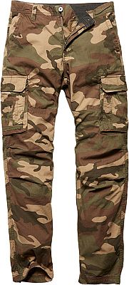 Vintage Industries Reef Camo, Cargohose - Dunkelbraun/Schwarz/Dunkelbeige - S von Vintage Industries