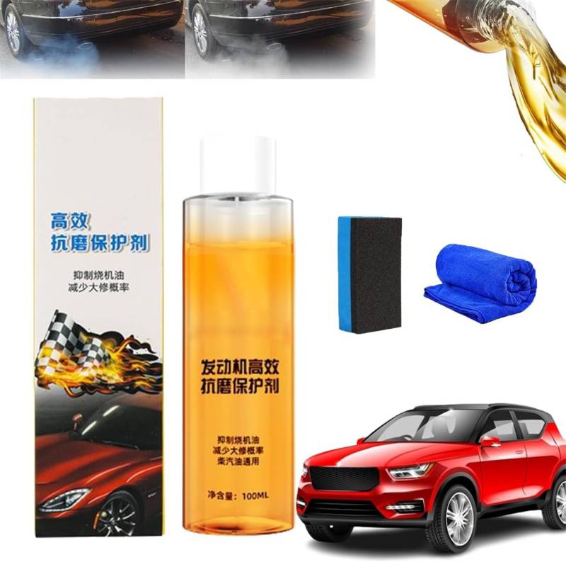 Highly Effective Engine Anti-Wear Protectant,Engine Anti-Wear Protection Agent,Cure Oil Burning Additive,Agent Engine Protection Oil,Noise Reduction Suppressor (1 Pcs) von Vinxan