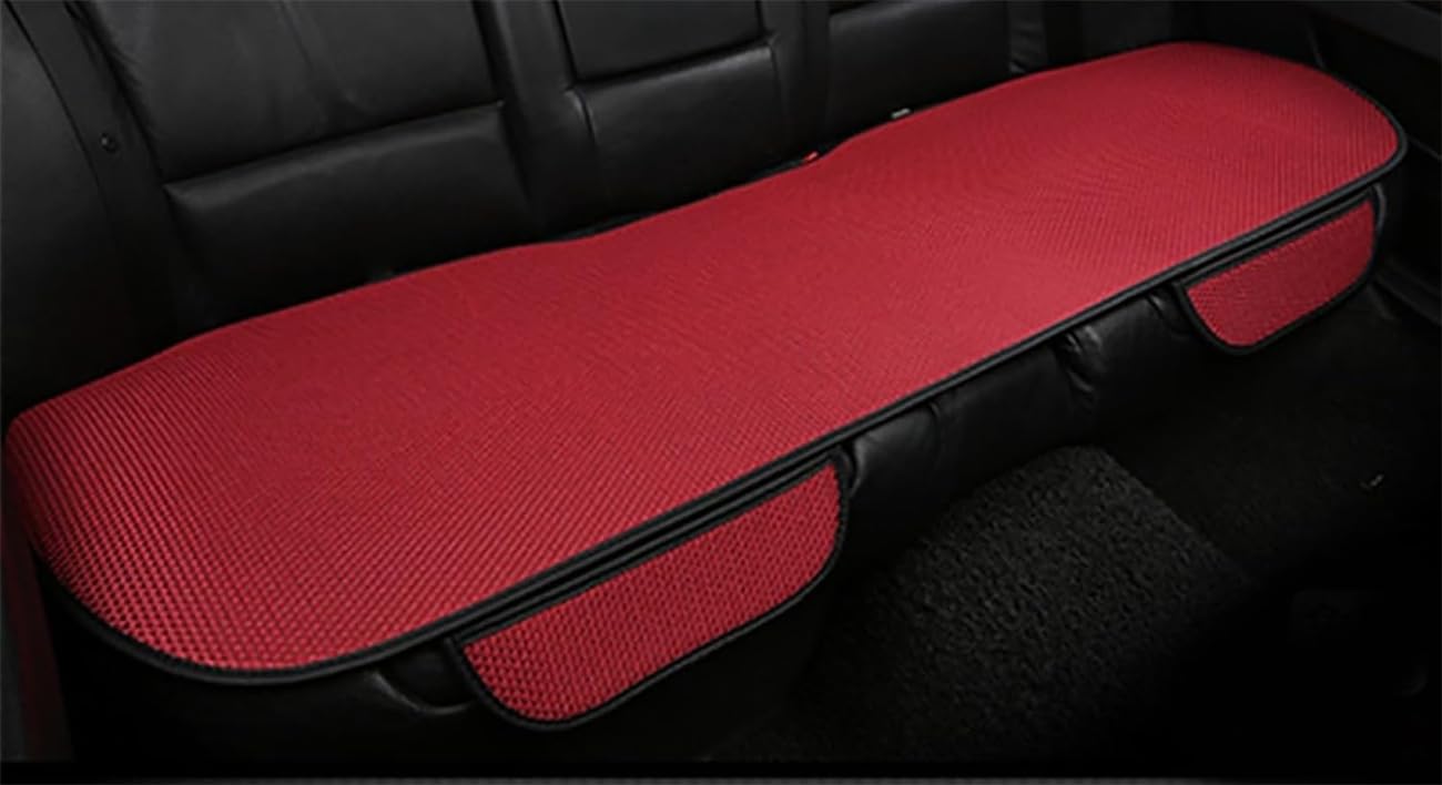 Vinxan Breathable & Anti-Slip Cotton Car Seat Covers,Ice Silk Non-slip Car Seat Pad for Summer Breathable and Refreshing,Ice Pack for Car Seat,Cooling Seat Covers for Cars (Red, Back) von Vinxan